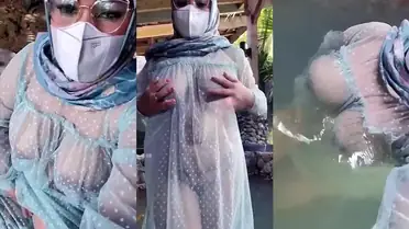 Bokep Indo Jilboobrs Bajunya Transparan di Kolam